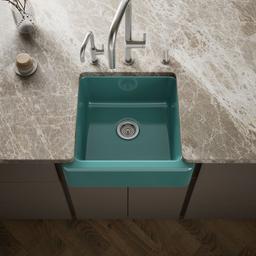 Kohler Whitehaven 23-1/2'' undermount single-bowl farmhouse kitchen sink - Teal - image 2