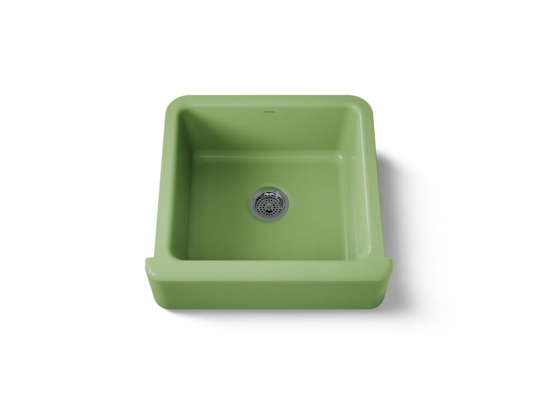 Kohler Whitehaven 23-1/2'' undermount single-bowl farmhouse kitchen sink - Fresh Green by Kohler