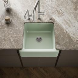 Kohler Whitehaven 23-1/2'' undermount single-bowl farmhouse kitchen sink - Aspen Green - image 2