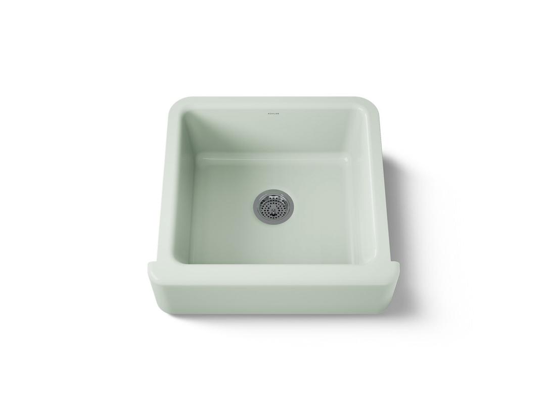 Kohler Whitehaven 23-1/2'' undermount single-bowl farmhouse kitchen sink - Aspen Green by Kohler