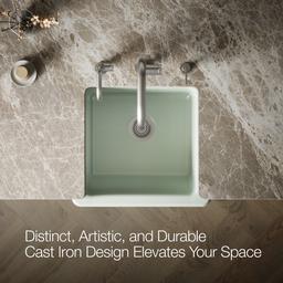 Kohler Whitehaven 23-1/2'' undermount single-bowl farmhouse kitchen sink - Aspen Green - image 4