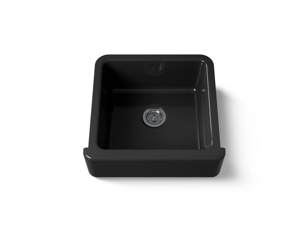 Kohler Whitehaven 23-1/2'' undermount single-bowl farmhouse kitchen sink - Black by Kohler