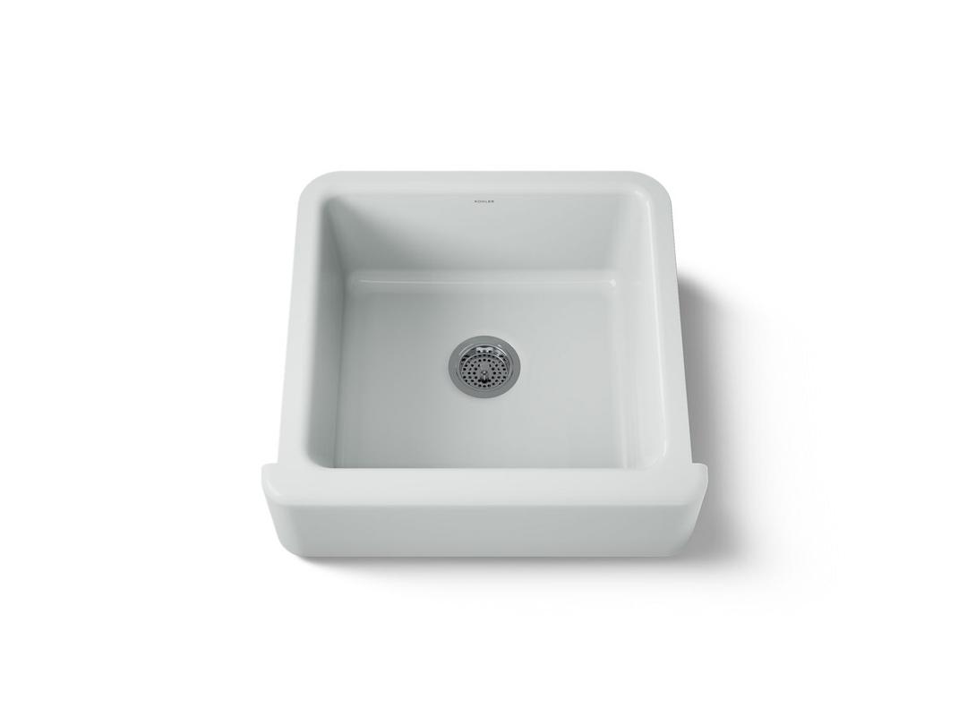 Kohler Whitehaven 23-1/2'' undermount single-bowl farmhouse kitchen sink - Ice Grey by Kohler