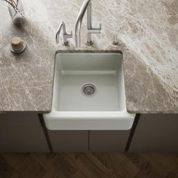 Kohler Whitehaven 23-1/2'' undermount single-bowl farmhouse kitchen sink - Sea Salt - image 2