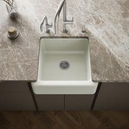 Kohler Whitehaven 23-1/2'' undermount single-bowl farmhouse kitchen sink - Dune - image 2