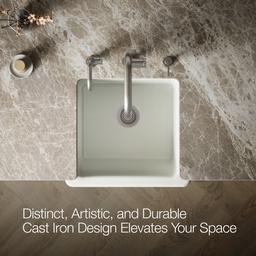 Kohler Whitehaven 23-1/2'' undermount single-bowl farmhouse kitchen sink - Dune - image 4