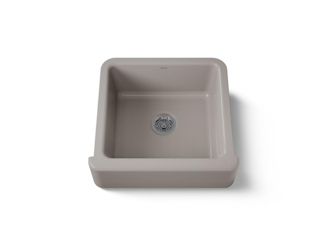 Kohler Whitehaven 23-1/2'' undermount single-bowl farmhouse kitchen sink - Truffle by Kohler