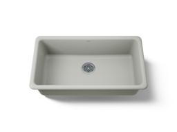 Kohler Iron/Tones 33'' top-/undermount single-bowl kitchen sink - Sea Salt - image 1