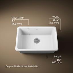 Kohler | Iron/Tones | Dual Mount - White - image 3