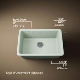 Kohler | Iron/Tones | Kitchen Sink - Aspen Green - image 3