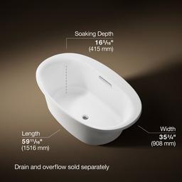 Kohler | Underscore | Drop In Soaking Tub - White - image 3