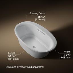Kohler | Underscore | Drop In Soaking Tub - Ice Grey - image 3