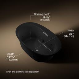 Kohler | Underscore | Whirlpool Bathtub - Black - image 3