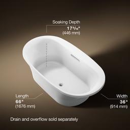 Kohler | Underscore | Drop In Soaking Tub - White - image 3