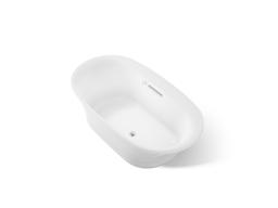 Kohler Underscore 66'' x 36'' drop-in Heated BubbleMassageE air bath with Bask heated surface - White - image 1