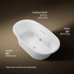 Kohler | Underscore | Whirlpool Bathtub - White - image 3