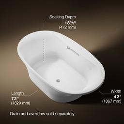 Kohler | Underscore | Drop In Soaking Tub - White - image 3
