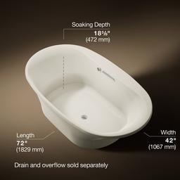 Kohler | Underscore | Drop In Soaking Tub - Biscuit - image 3
