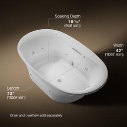 Kohler | Underscore | Whirlpool Bathtub - Ice Grey - image 3