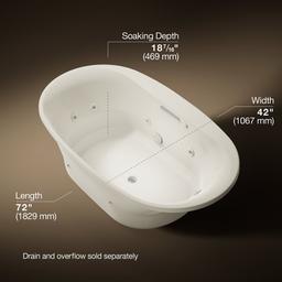 Kohler | Underscore | Whirlpool Bathtub - Biscuit - image 3