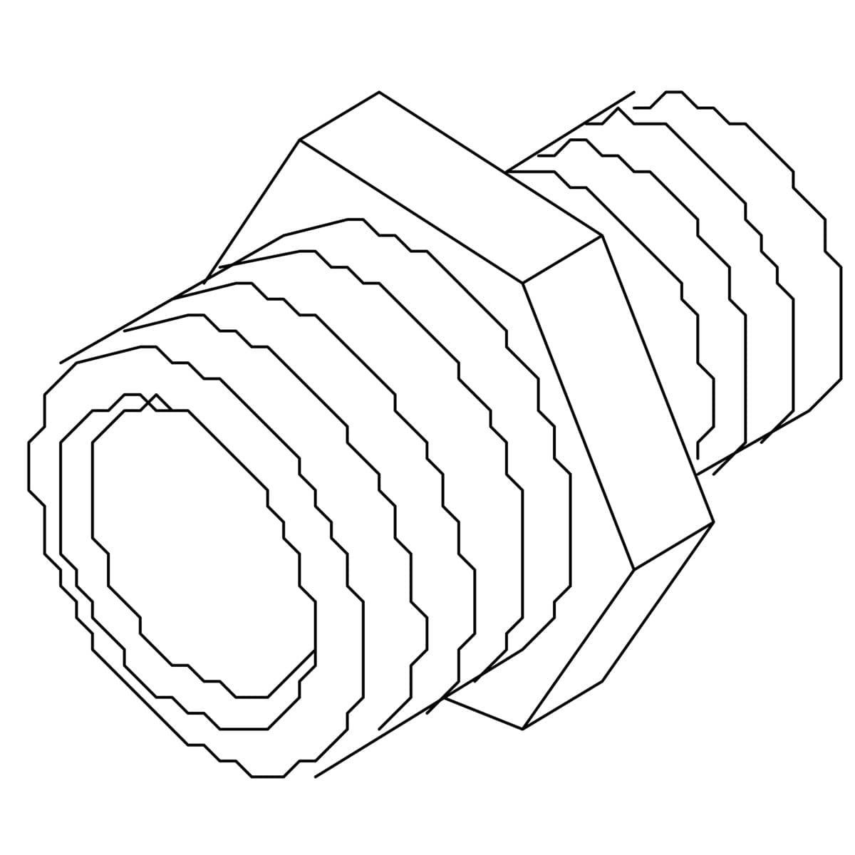 Kohler Genuine Parts PIPE Fitting, 3/8M - 1/2M by Kohler Genuine Parts