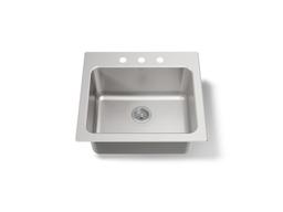 BalladE 25'' top-mount single-bowl utility sink - Stainless Steel - image 1