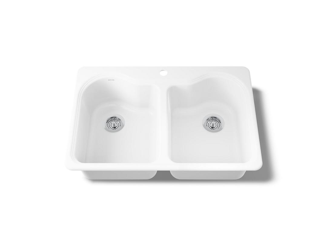 Kohler | Hartland | Drop In Kitchen Sink - White by Kohler