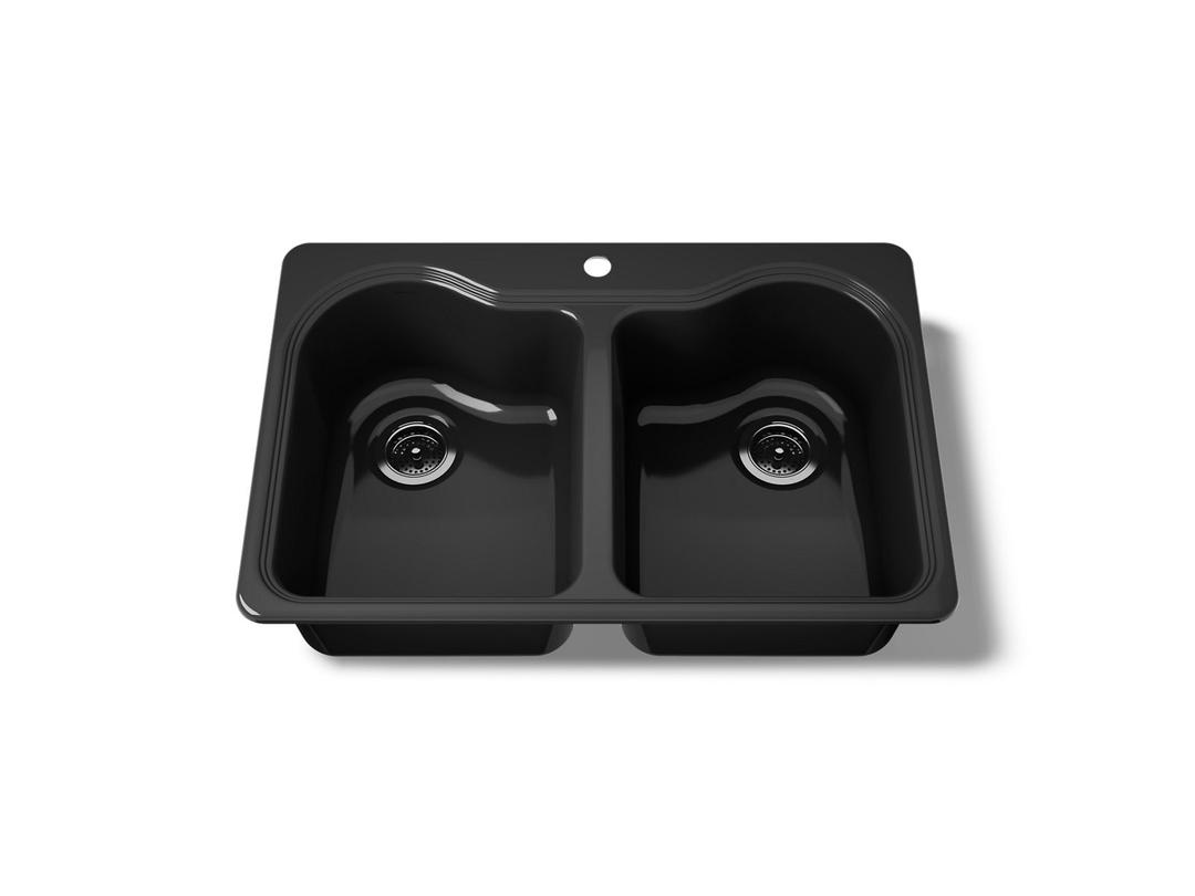 Kohler | Hartland | Drop In Kitchen Sink - Black by Kohler