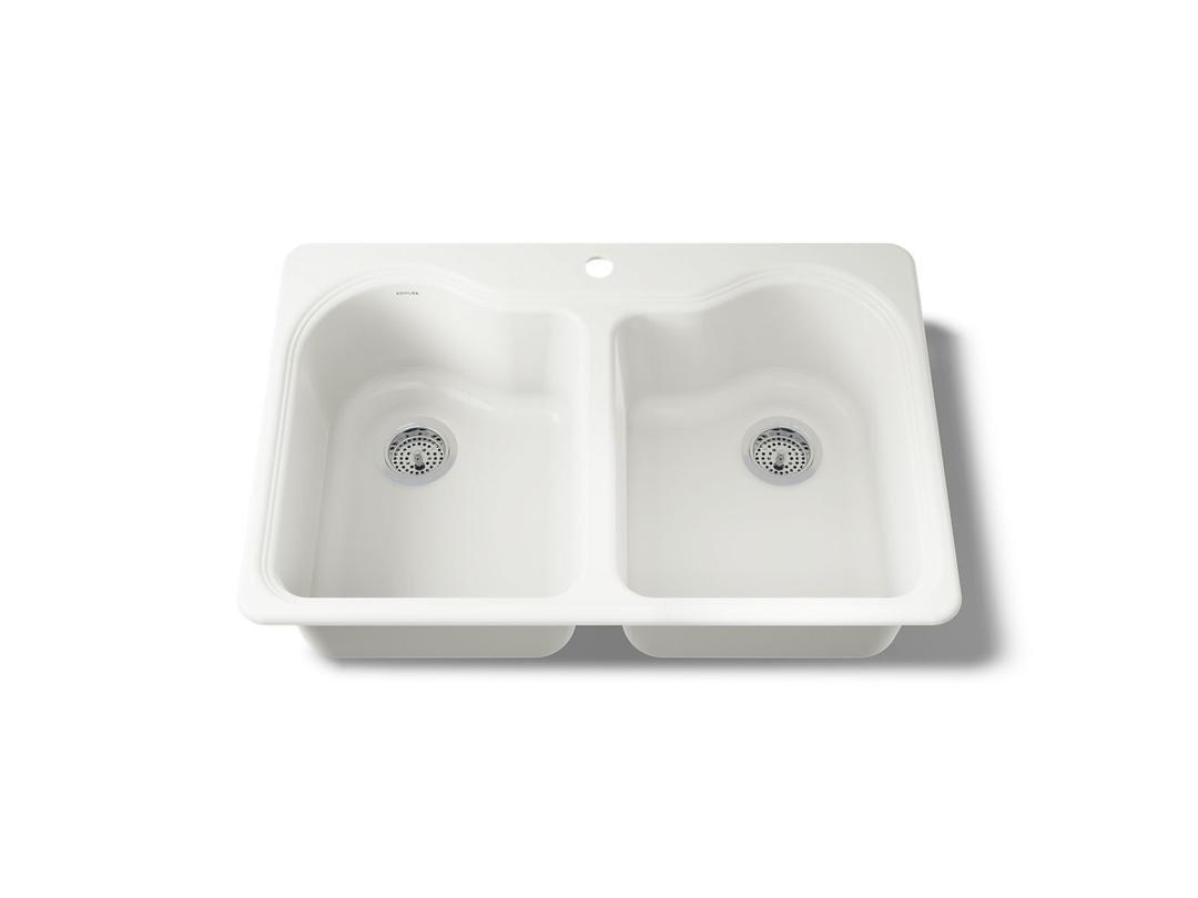 Kohler | Hartland | Drop In Kitchen Sink - Biscuit by Kohler