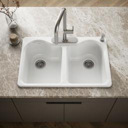 Kohler | Hartland | Drop In Kitchen Sink - White - image 2