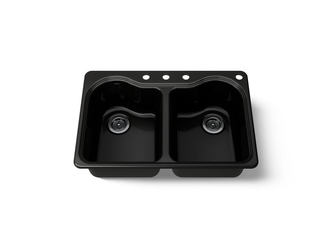 Kohler | Hartland | Drop In Kitchen Sink - Black by Kohler