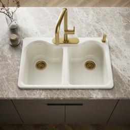 Kohler | Hartland | Drop In Kitchen Sink - Biscuit - image 2