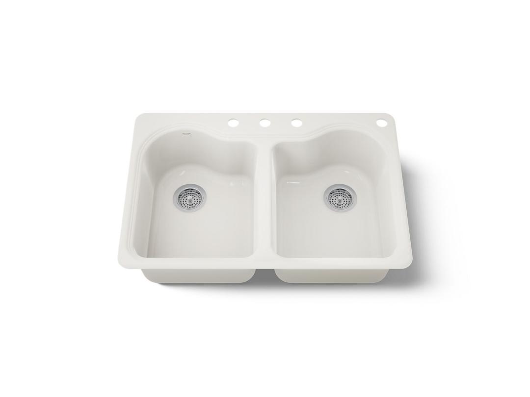 Kohler | Hartland | Drop In Kitchen Sink - Biscuit by Kohler