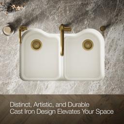 Kohler | Hartland | Undermount Kitchen Sink - Biscuit - image 4