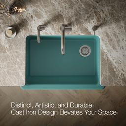 Kohler | Whitehaven | Undermount Kitchen Sink - Teal - image 4