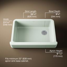 Kohler | Whitehaven | Kitchen Sink - Aspen Green - image 3