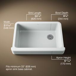 Kohler | Whitehaven | Undermount Kitchen Sink - Ice Grey - image 3