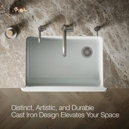 Kohler | Whitehaven | Undermount Kitchen Sink - Ice Grey - image 4