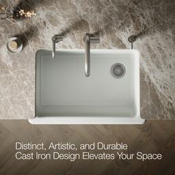 Kohler | Whitehaven | Undermount Kitchen Sink - Sea Salt - image 4