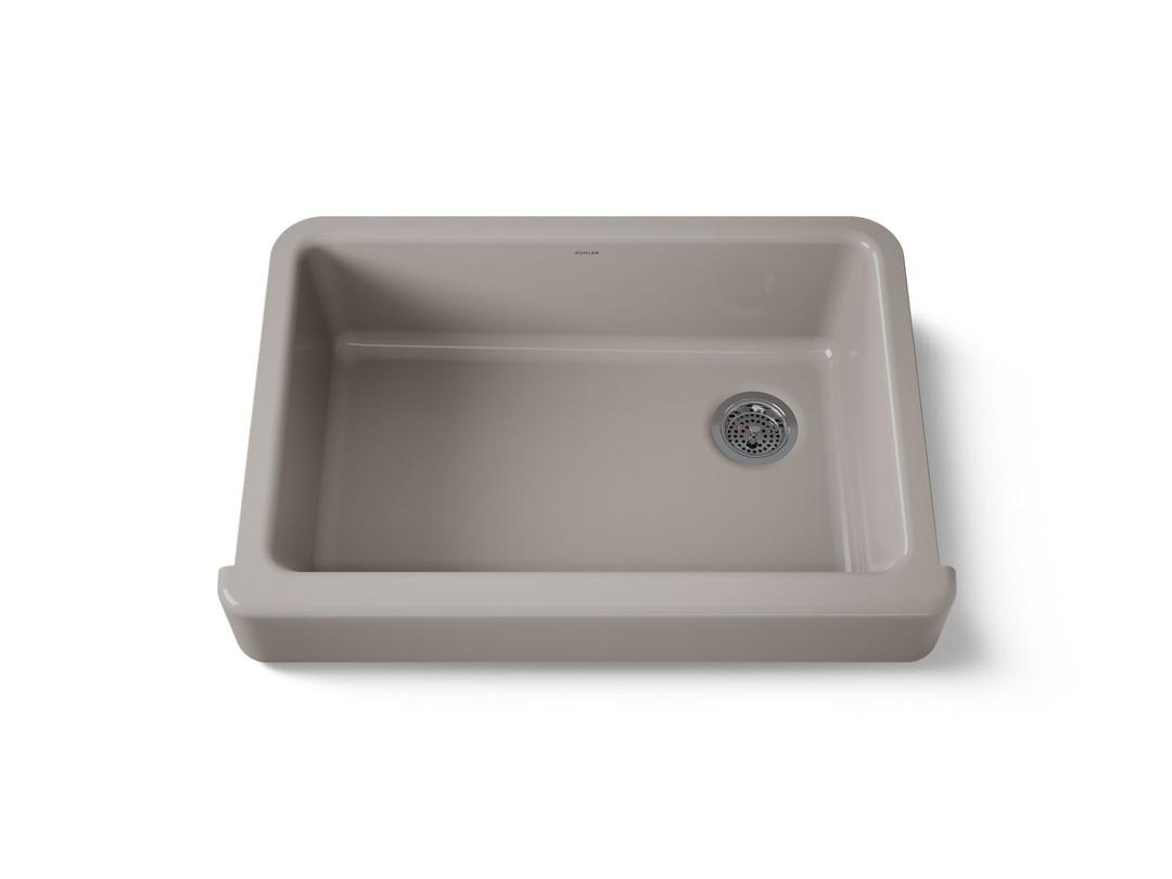 Kohler Whitehaven 32-1/2'' undermount single-bowl farmhouse kitchen sink - Truffle by Kohler