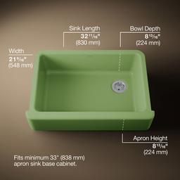 Kohler | Whitehaven | Kitchen Sink - Fresh Green - image 3
