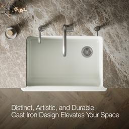 Kohler | Whitehaven | Self Trimming Kitchen Sink - Dune - image 4