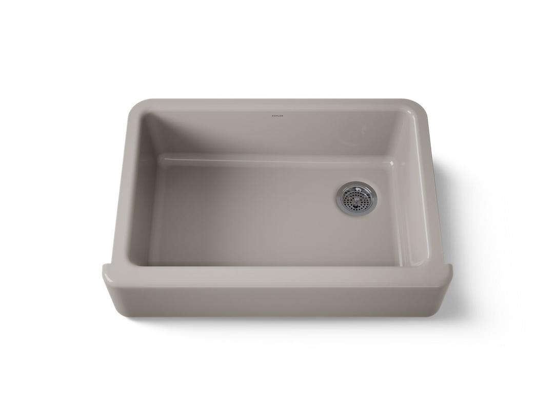 Kohler Whitehaven 32-3/4'' undermount single-bowl farmhouse kitchen sink - Truffle by Kohler