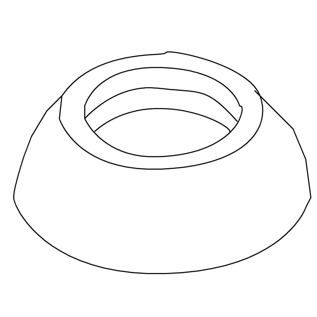 Kohler Genuine Parts Escutcheon - Polished Nickel by Kohler Genuine Parts