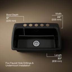 Cape Dory 33'' undermount single-bowl kitchen sink - image 3