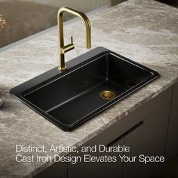 Kohler | Riverby | Drop In Kitchen Sink - Black - image 4