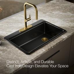 Kohler | Riverby | Drop In Kitchen Sink - Black - image 4