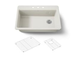 Kohler | Riverby | Drop In Kitchen Sink - Biscuit - image 1