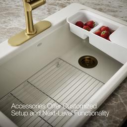 Riverby 33'' top-mount single-bowl workstation kitchen sink - image 7