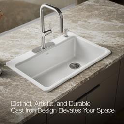 Kohler | Riverby | Drop In Kitchen Sink - White - image 4